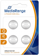Knopfzelle Lithium MediaRange, CR2032 (3V-240mAh) - 4er-Packung