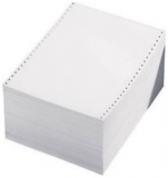 Endlospapier 240mmx12 60g weiß perforiert blanko