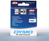 ORIGINAL Original Beschriftungsband Dymo 40910, 9mm x 7m, schwarz auf transparent