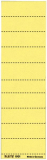 Blanko-Schildchen Leitz 4-zeilig gelb (1901-00-15)