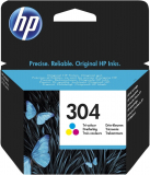 ORIGINAL Original Tinte HP 304 / N9K05AE, ca. 100 S., farbig