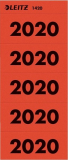 Inhaltsschildchen Jahreszahlen 2020 selbstklebend Leitz rot 14200025